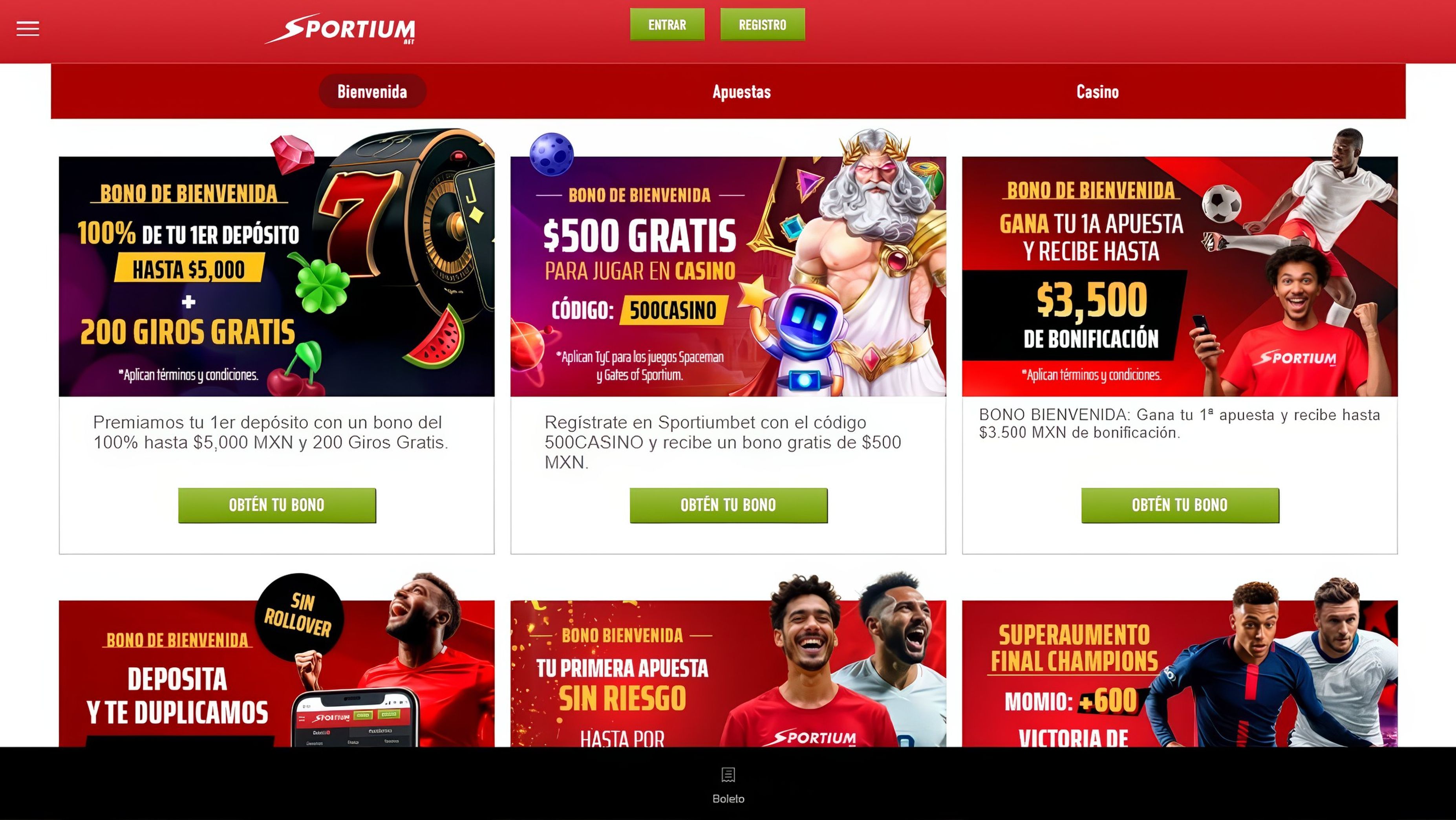 Sportiumbet desktop screenshot 5